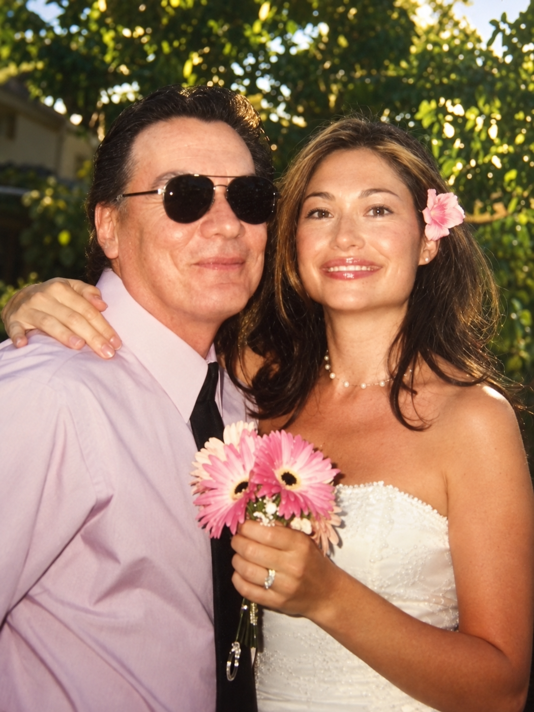 Lisa Marie Wilson with her father