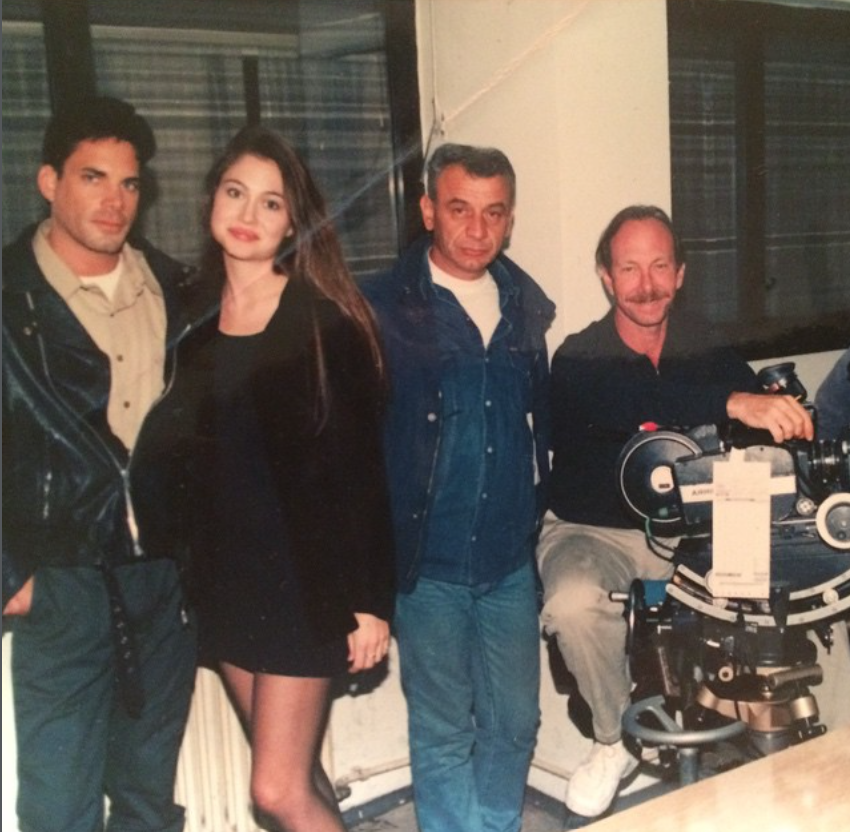 Lisa Marie Wilson on a film set